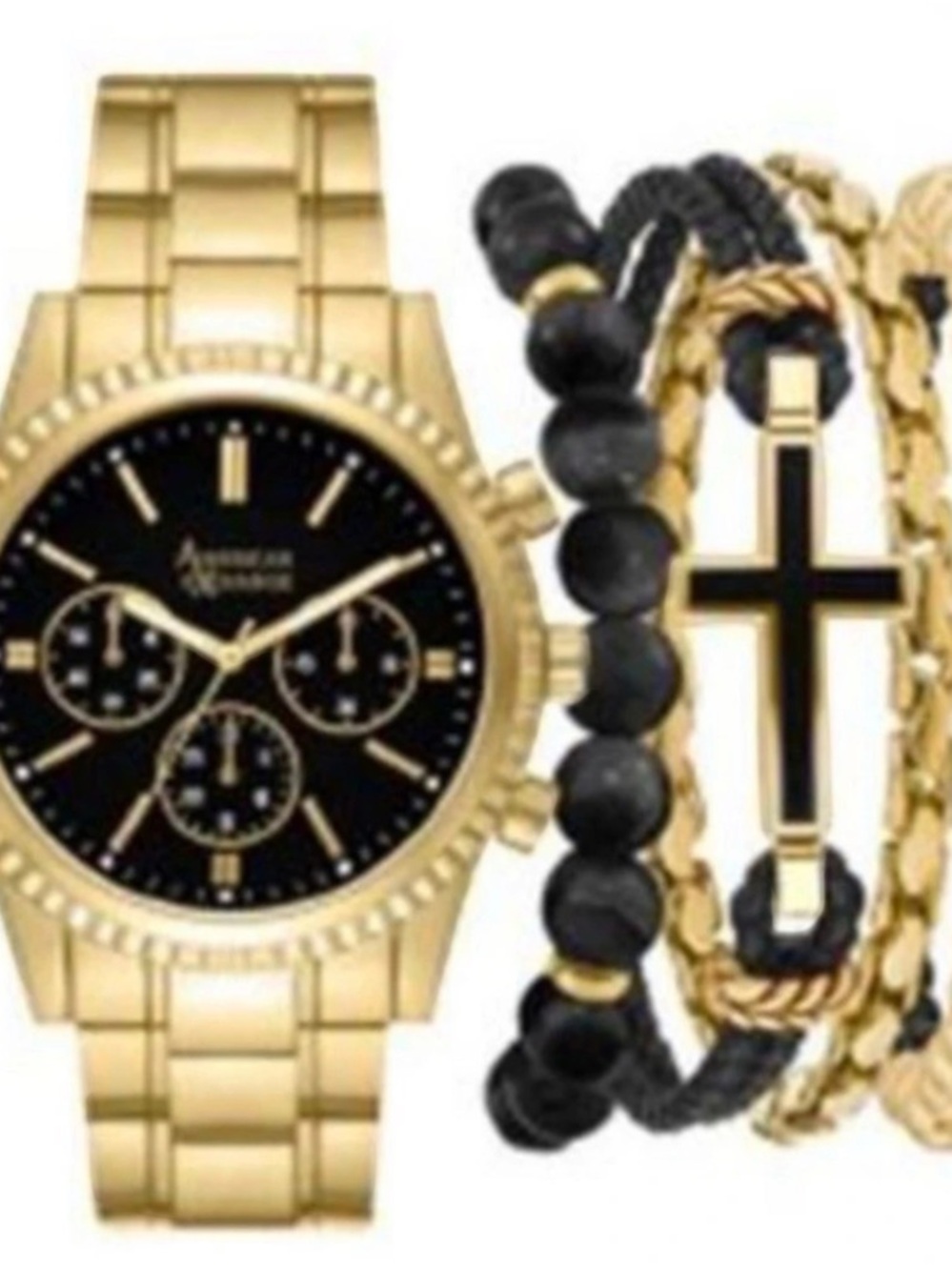 Armani Exchange Banks Chronograph Two-Tone Stainless Steel Watch and Bracelet